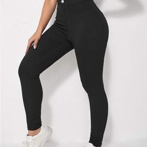 Women's Black High-Waisted Pants